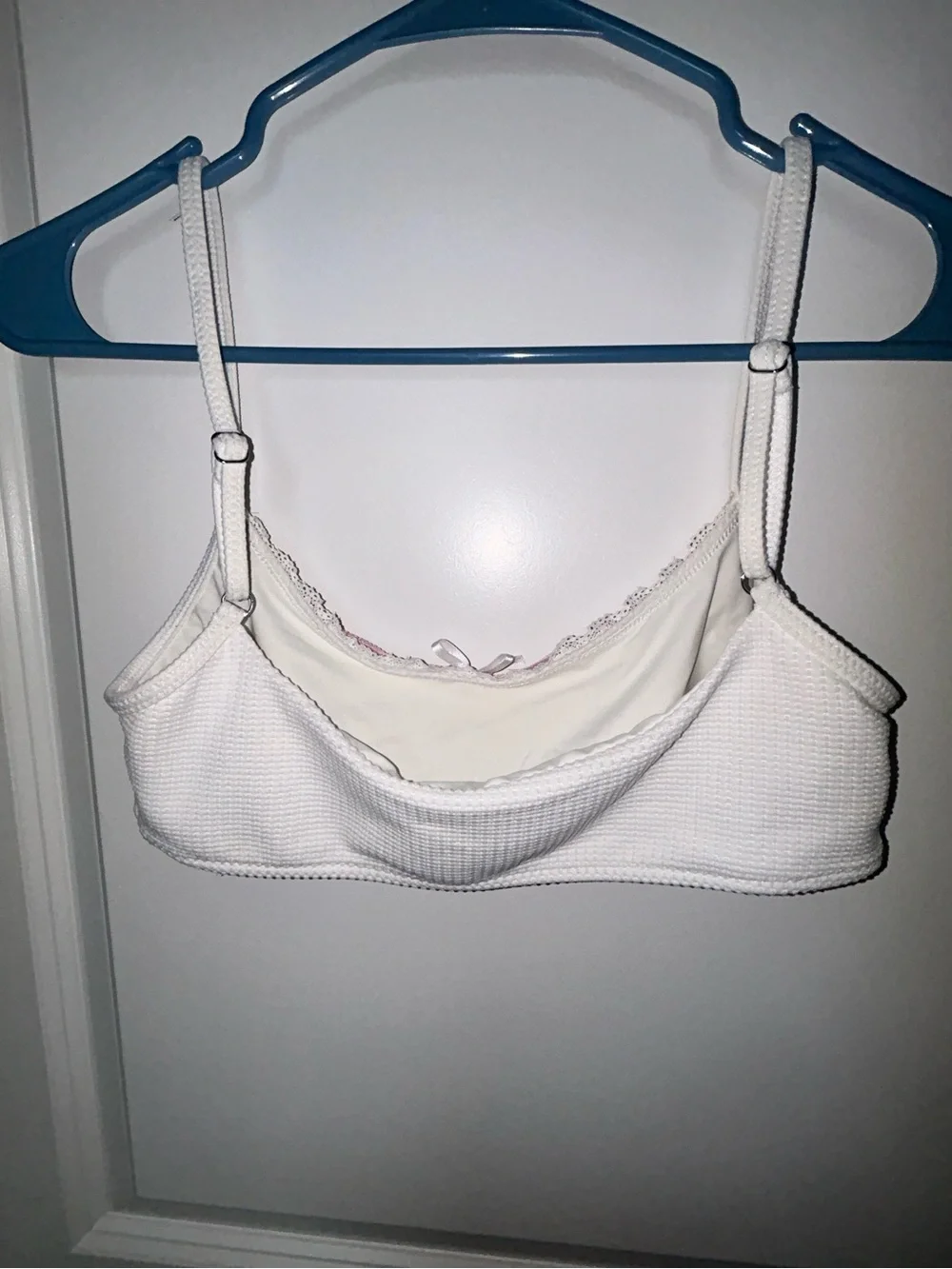 Frankie’s bikini x gigi HADID Dallas waffle bralette bikini top dandelion Large